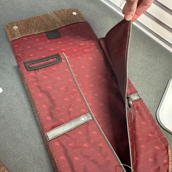 🌟 (VERY RARE) ETRO TIE TRAVEL CASE - PAISLEY PERFECTION 🌟 - Picture 10 of 14